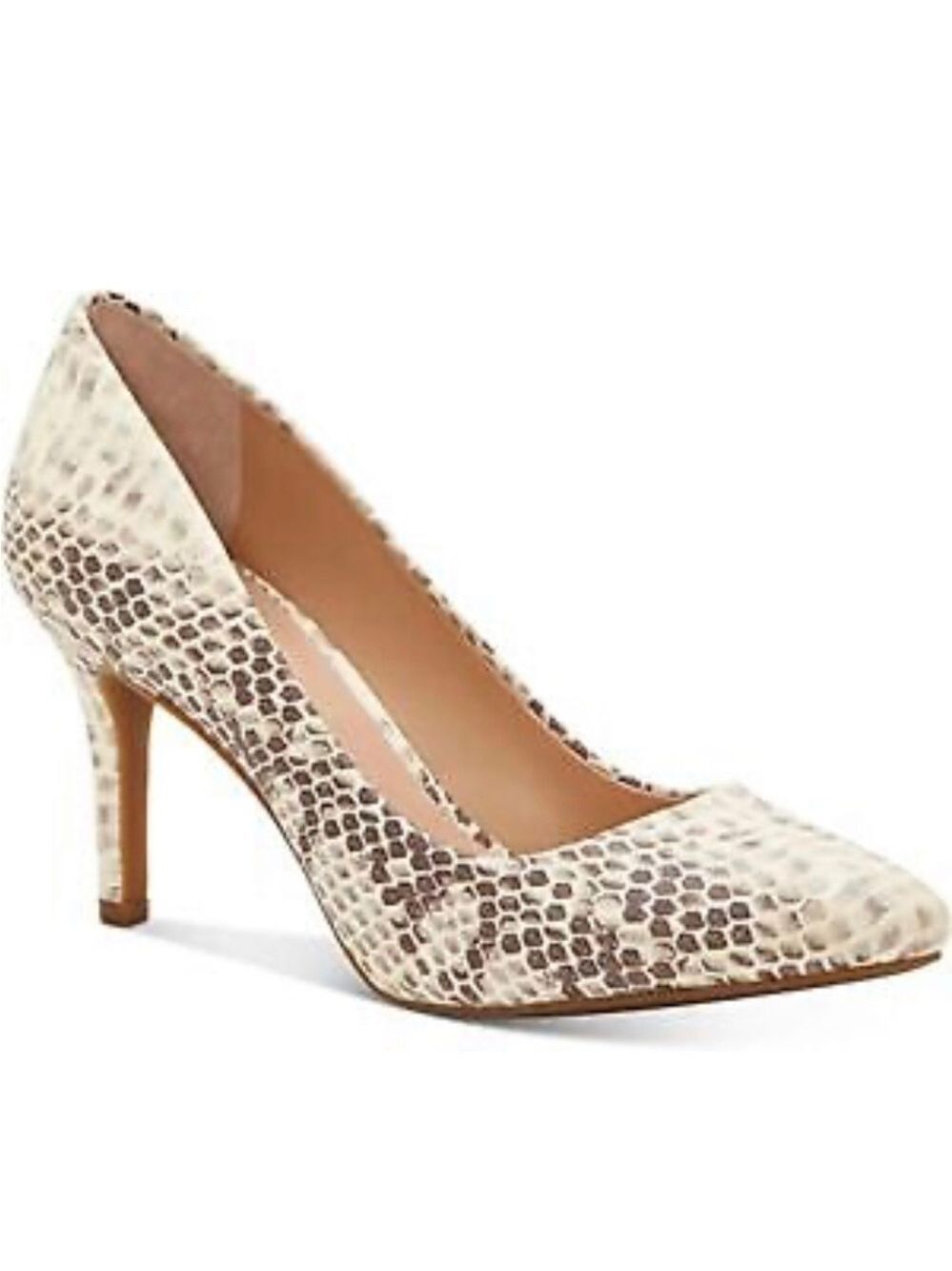 INC Beige Stiletto Heels Pointed Toe